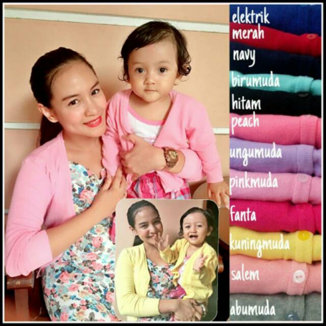 cardigan basic couple mom&kids ( harga belum termasuk ongkos kirim)