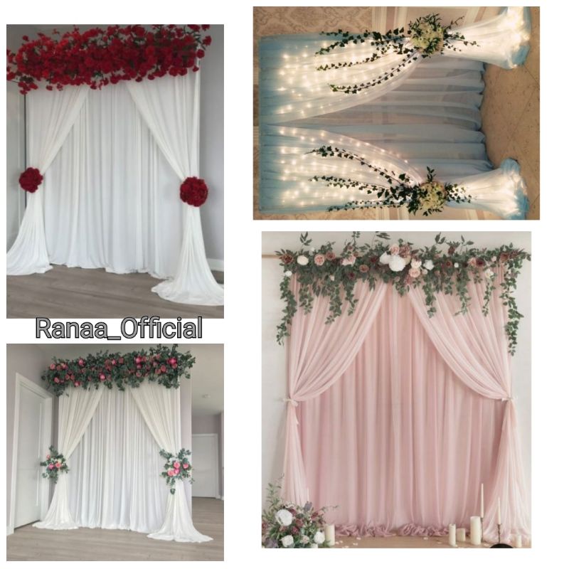 Backdrop 2lapis kain filamin