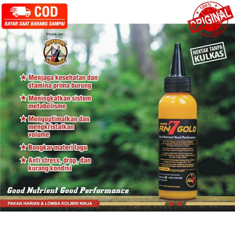 RN7 Gold RN 7 Gold Rapid Nectar RN7Gold Kolibri Ninja Konin Nectar Tanpa Kulkas