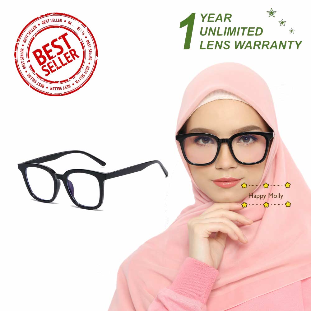 Kacamata Anti Radiasi Blue Ray Lens (Design Korea) Unisex - HM8035 D ( Group Solo )