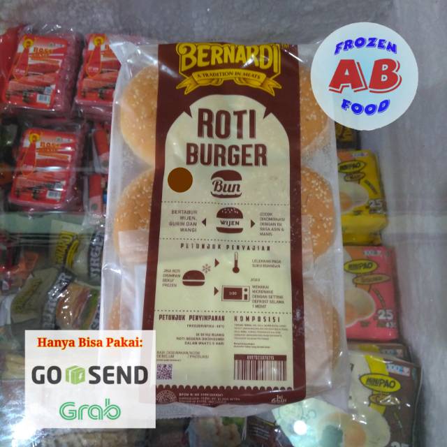 

Roti Burger Bernardi isi 6 potong Burger Bernadi Bernard 6 pcs