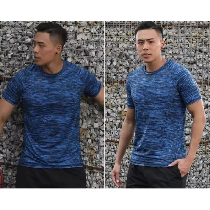 Kaospolos - Kaos polos Silo Dry Fit berkualitas lengan pendek atasan baju seragam olahraga Unisex M L XL