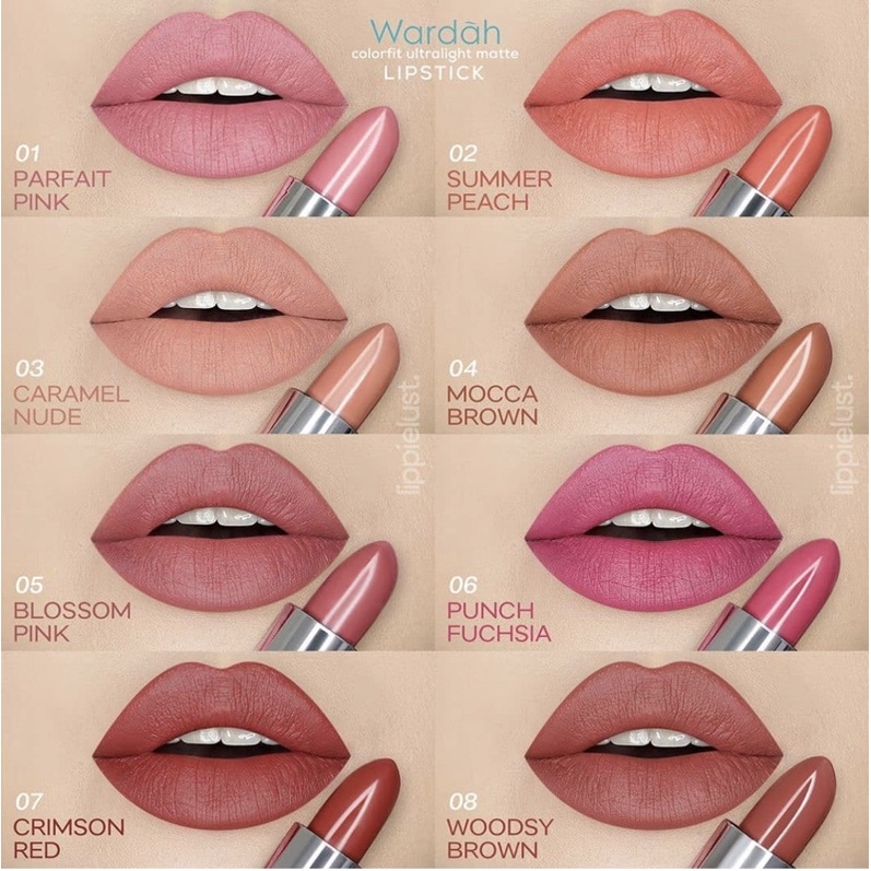 Wardah colorfit ultralight lipstick matte ORI BPOM ✔️ mate lipstik lipmatte