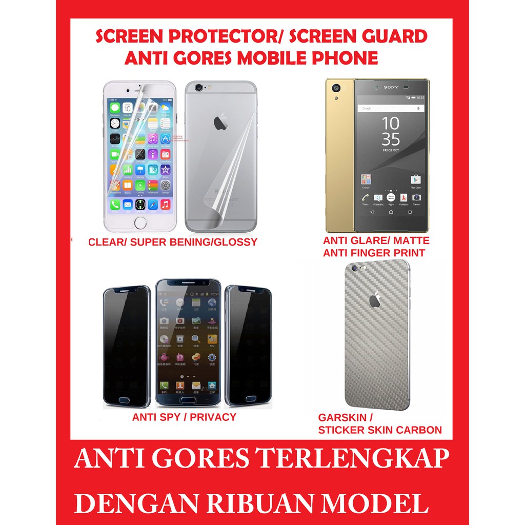 ANTI GORES CLEAR NOKIA 5.1 PLUS (5.86 INCH) 5.1+ / NOKIA X5 NOKIA ANDROID 401252