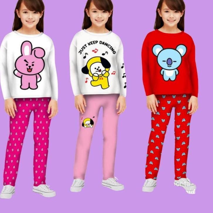 Terbaik Baju Tidur Setelan Anak Perempuan / Baju Tidur Anak Perempuan Umur 3 - 13 Tahun/ Baju Tidur 