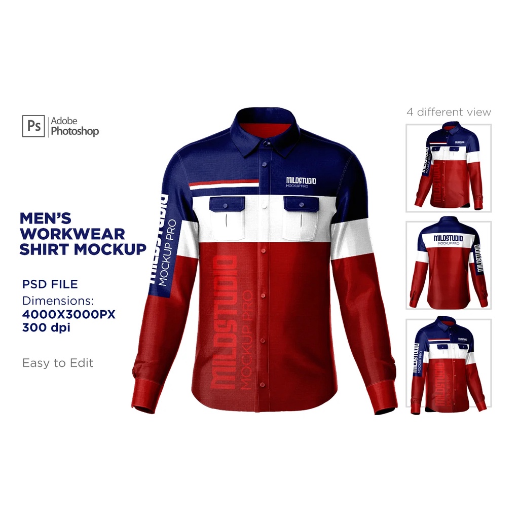 Workwear Shirt Set Mockup