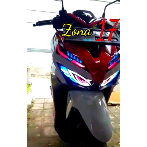 stiker lampu alis vario new 125 150