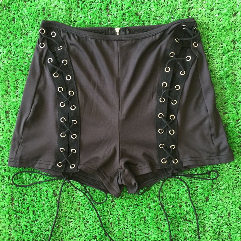 BSE-14 celana pendek mini span hot pants wanita model ikat import