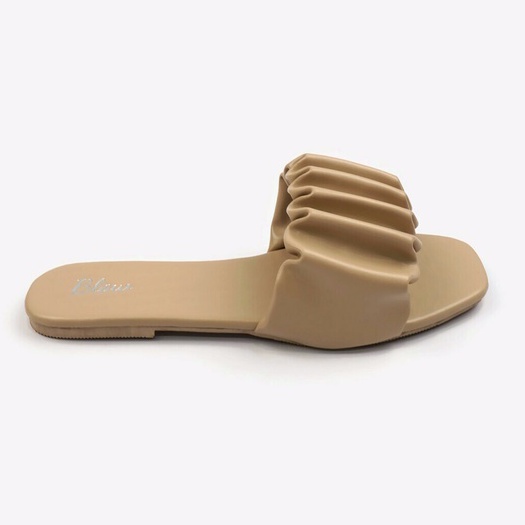 Blow Latisha Sandal Slide Scrunchie Wanita BLNI 0030-Beige