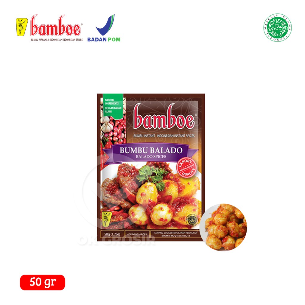 

Bamboe Bumbu Balado / Bumbu Instan (50 gr)