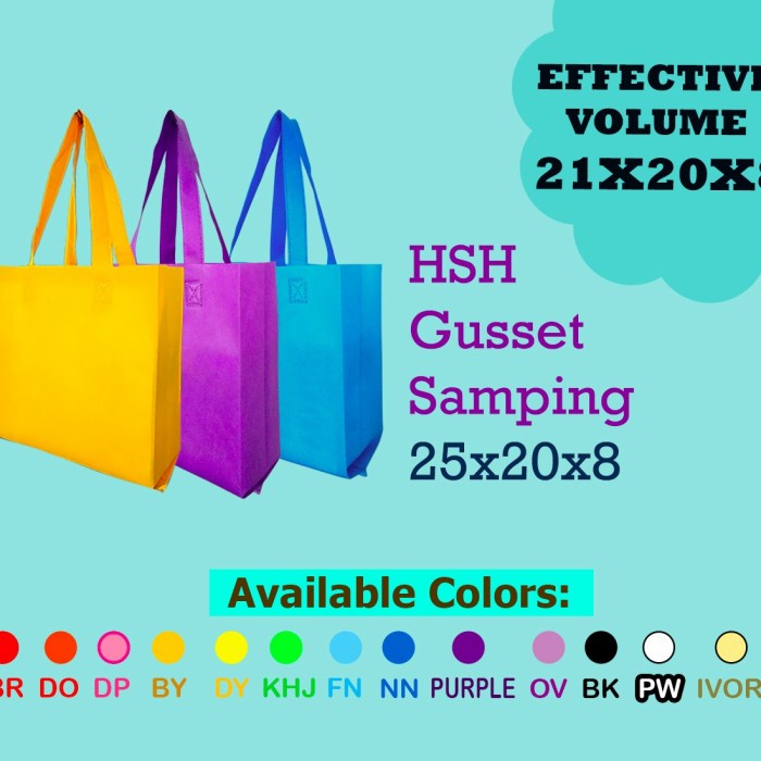 

NEW goodie bag spunbond polos sablon murah 252008