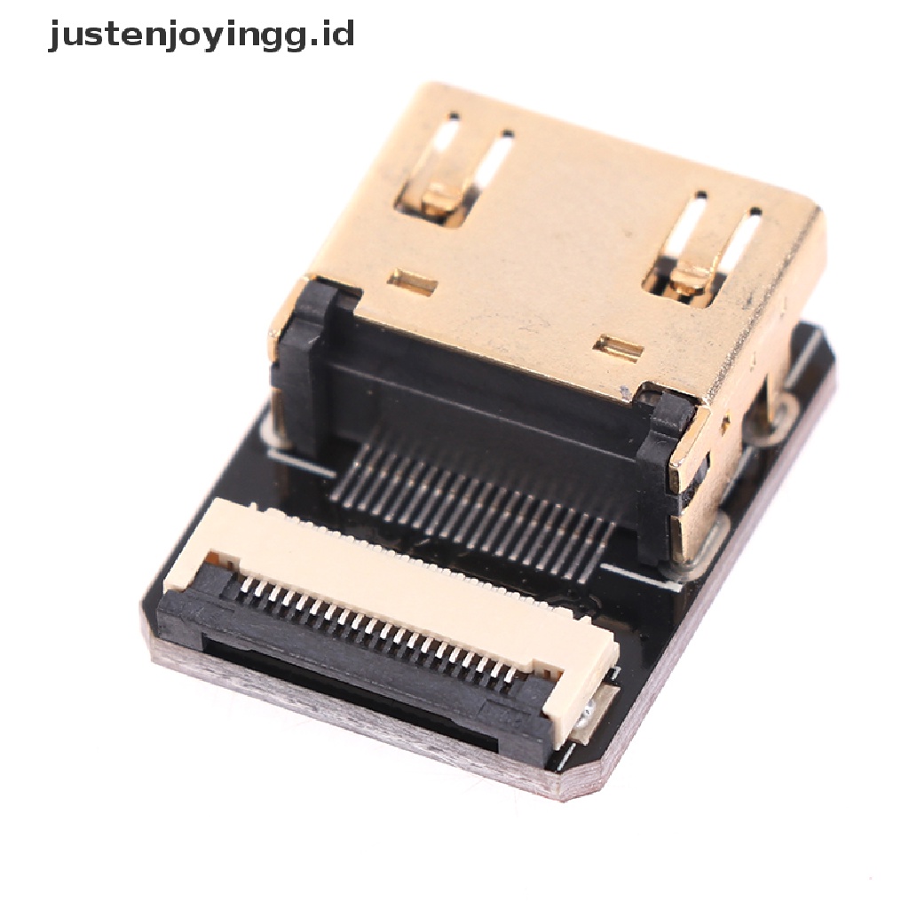 // justenjoyingg.id // FPV Micro Mini HDMI Angled Adapter Male Female Connector FPC Flat Cable ~