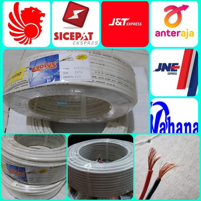 Kabel Roll / Kabel Listrik Serabut Audio Rumah Evolus 2 × 0.75 Harga Per Rol