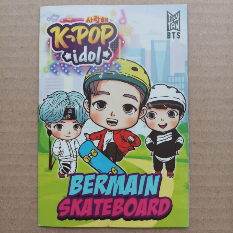 buku komik kpop berwarna
