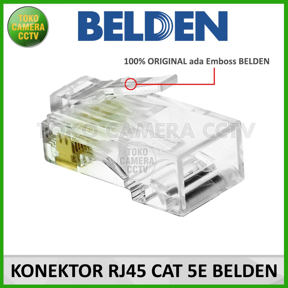 RJ45 BELDEN CAT 5E KONEKTOR UTP LAN BELDEN CAT5E ECER SATUAN