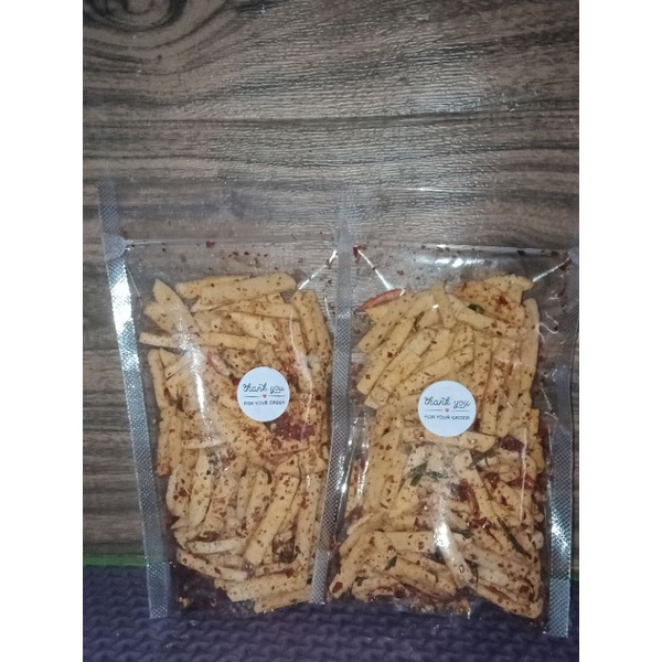 

basreng pedas daun jeruk kemasan 200g isi 5 pouch