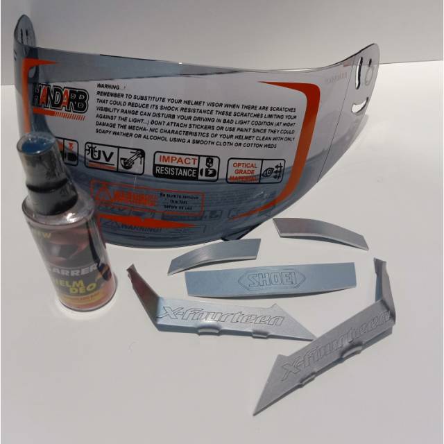 Paket Flat Visor INK CLMAX Cl max + Spoiler Custom bonus Parfum