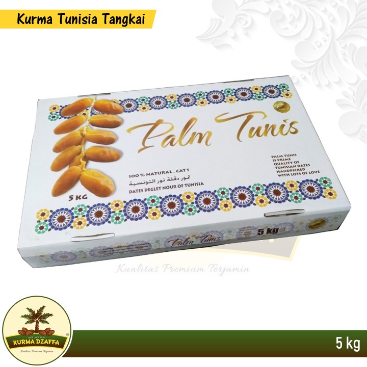 

Kurma Tunisia Tangkai Dus 5 kg | Palm Tunis Premium Quality