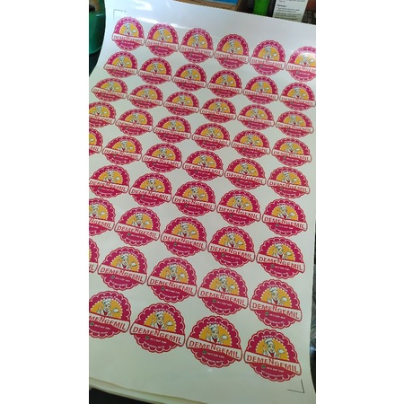 

stiker label, stiker produk, stiker makanan