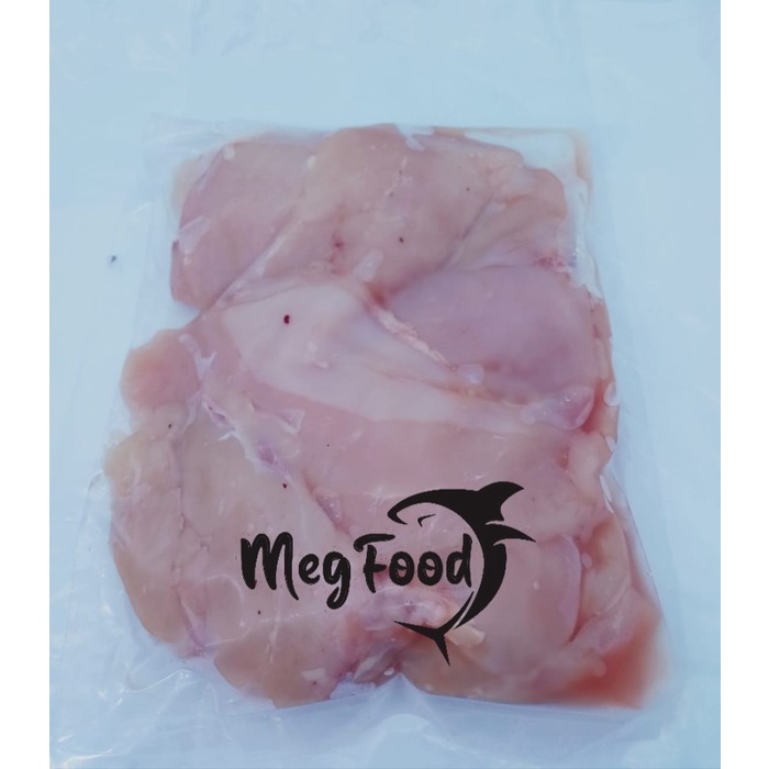 

Ayam Boneless Breast Slice / ayam dada tanpa tulang 500 gram