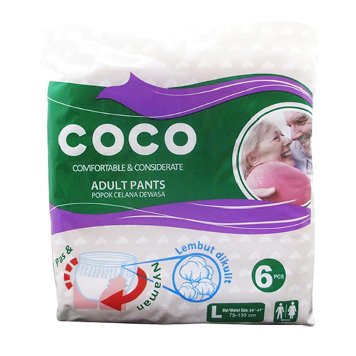COCO PAMPERS DEWASA CELANA L6