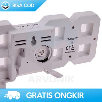 JAM MEJA KAMAR DIGITAL MODERN LED TAFFWARE TS-S60 ORI MINIMALIS MURAH