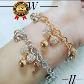 Xuping perhiasan gelang pita lapis emas 55