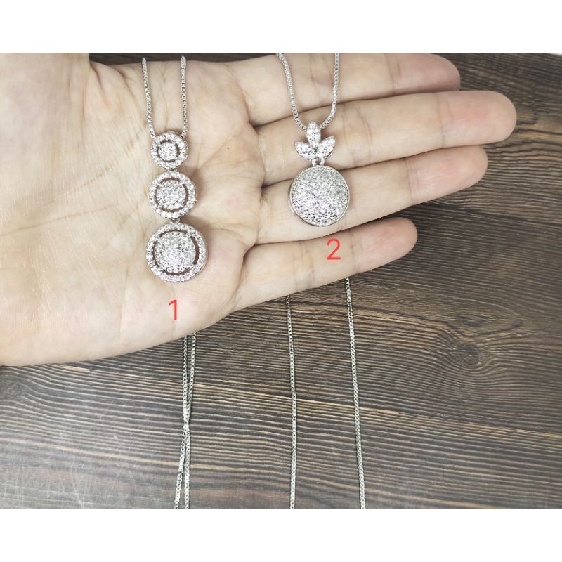 Fifi Fashion Kalung Fashion Full Mata Xuping Lapis Emas 18k Perhiasan SILVER 28#
