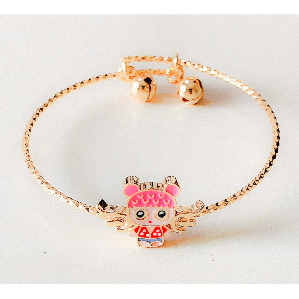 Gelang Anak Lol Pink ULir Gold Xuping