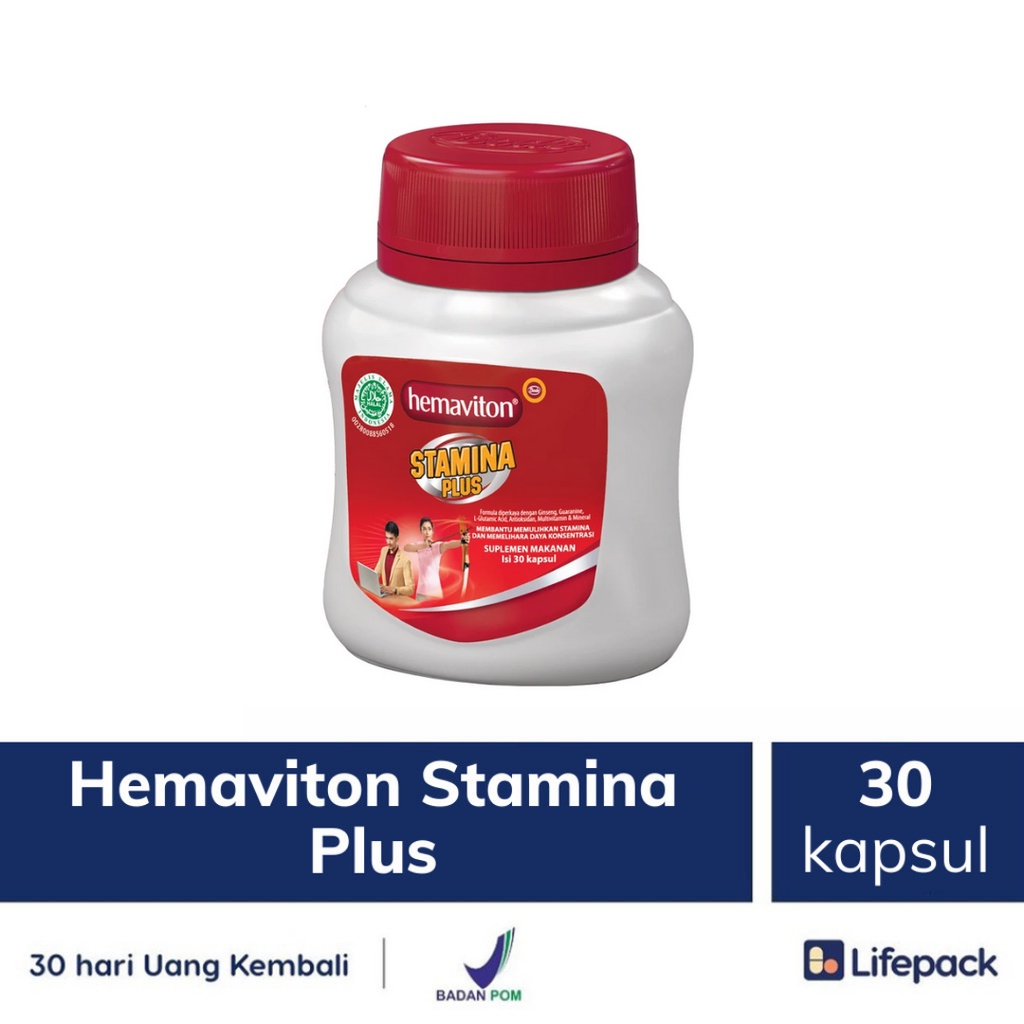HEMAVITON STAMINA PLUS - ENERGI - 30 KAPLET-30 Kaplet