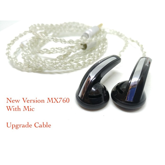 DIY Sennheiser MX760 Black   MIC  SuperBass Beautiful sound earphone headset earbud