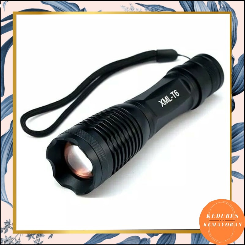 Senter LED Cree Laser Terang  XML T6 2000 Lumens [KK]