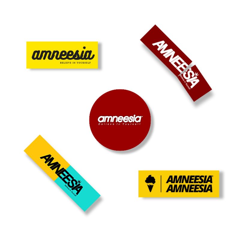 AMNEESIA • STICKER PACK AMNEESIA CLUB 3PCS LIMITED EDITION