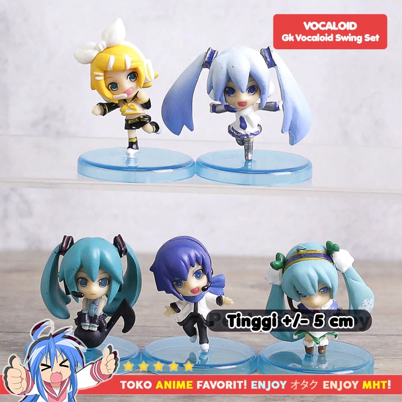 Gantungan Kunci Anime Keychain Keyswing Gashapon Gacha Vocaloid Hatsune Miku Kagamine Rin Len Kaito