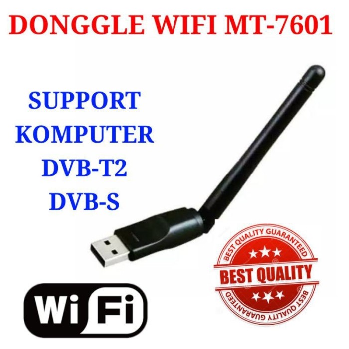 USB Donggle WIFI MT-7601 Support TV Digital DVB T2 & Receiver Parabola