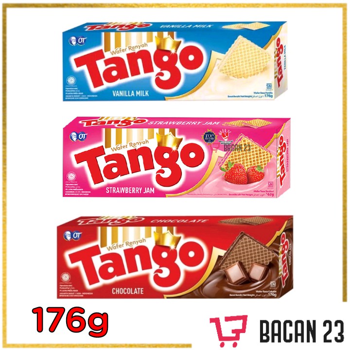 

Wafer Tango Long Wafer (163g) ( Cokelat/ Vanilla )/ Bacan 23 - Bacan23