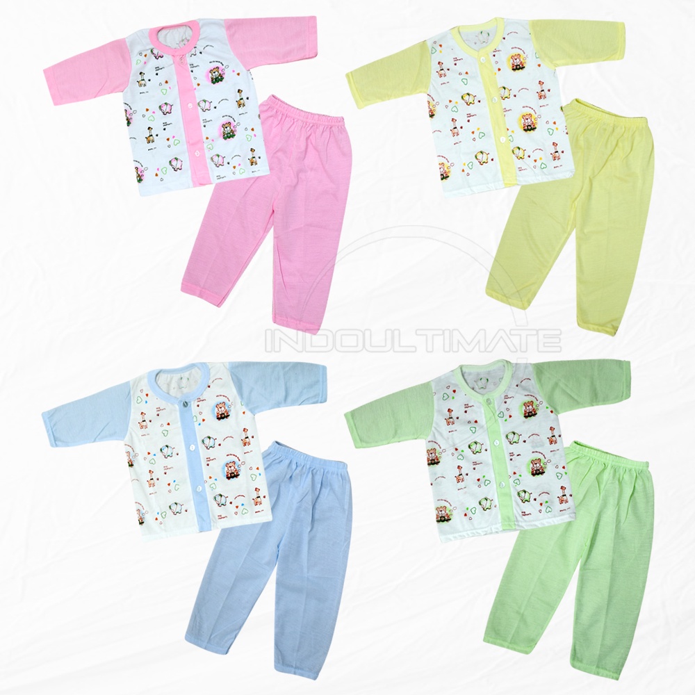 Setelan Baju Panjang + Celana Panjang Bayi (0-6 Bulan)  SBJS-31WD Kualitas SNI Setelan Baju Bayi Baju Bayi Baru Lahir Baju Tidur Bayi Baju Harian Bayi Atasan Kaos Bayi Pakaian Bayi Celana Panjang bayi Celana Bayi Baru Lahir Perlengkapan Bayi Baru lahir