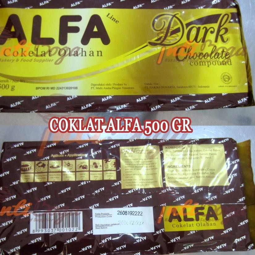 

BantingHarga COKLAT ALFA 500Gr - COKELAT ALFA - DARK CHOCOLATE COMPOUND 500 Gr