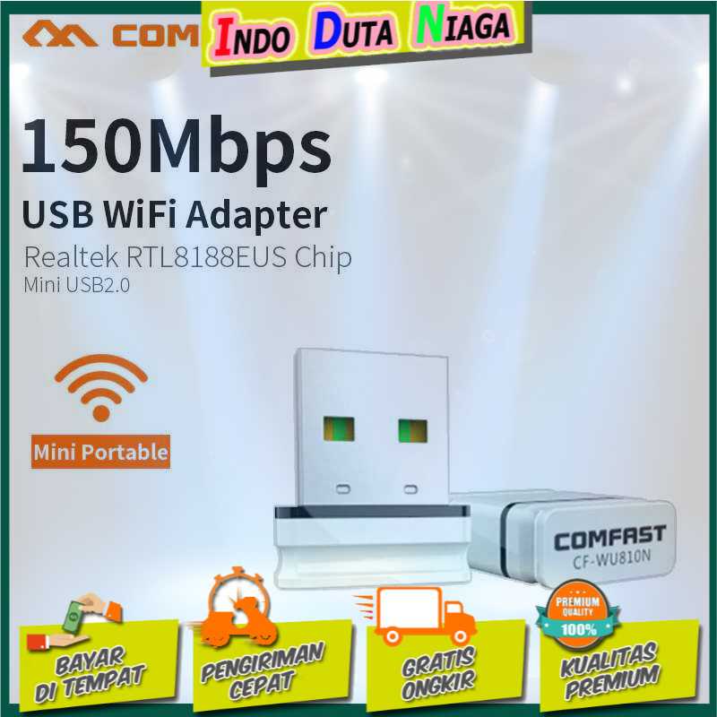 IDN TECH - Comfast USB Adapter WiFi Wireless Receiver &amp; Transmitter - CF-WU810N