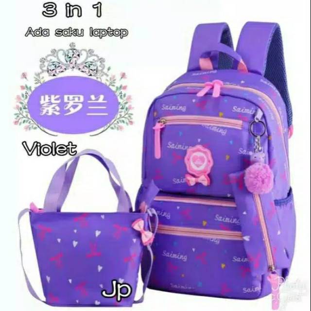 TAS RANSEL SWIMING PITA JEPANG TAS WANITA 3IN1