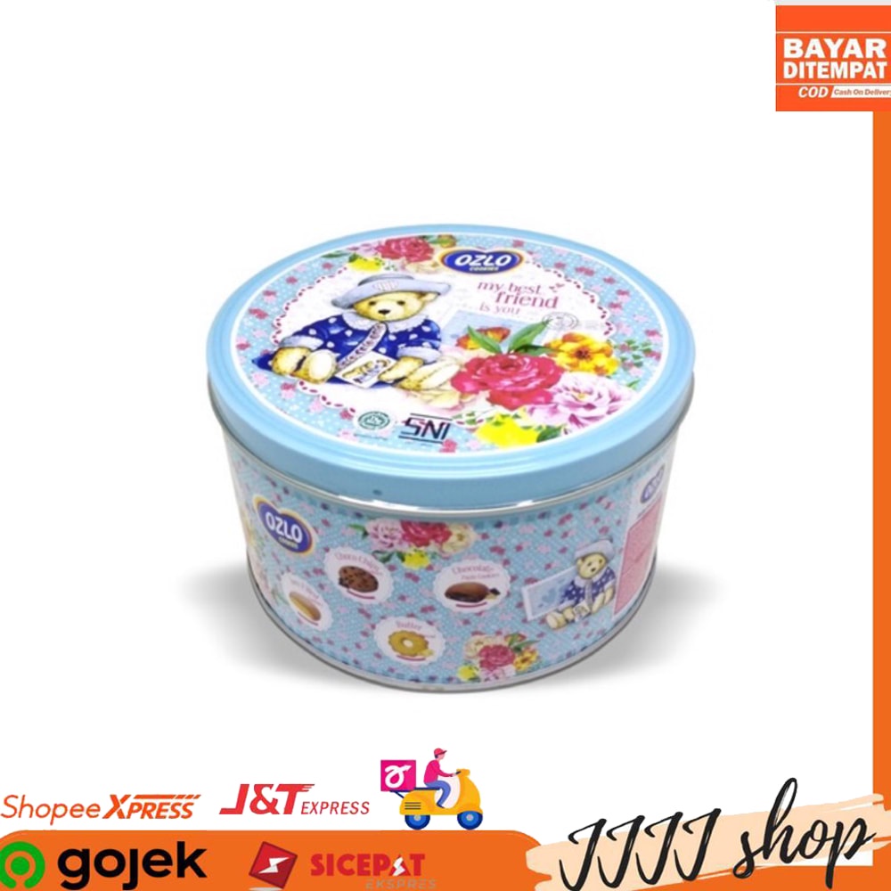 

Ozlo Cookies Blue Biskuit kaleng 250 gr