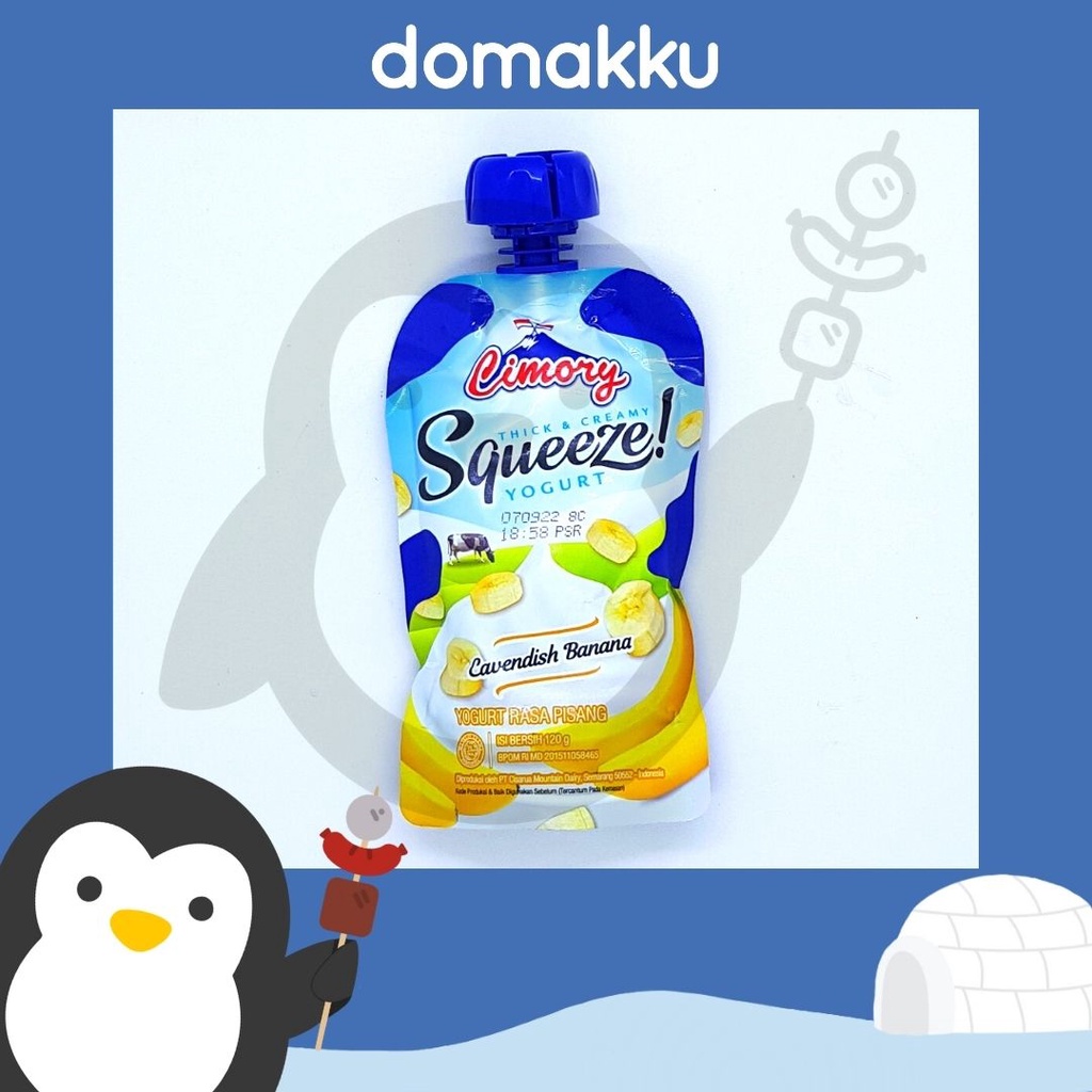 Cimory Yogurt Squeeze Banana Cavendish (Yogurt Rasa Pisang Cavendish)
