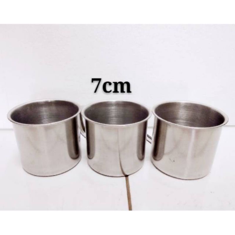 Gelas Mug Stainless Mini 7Cm Cangkir Kopi Teh