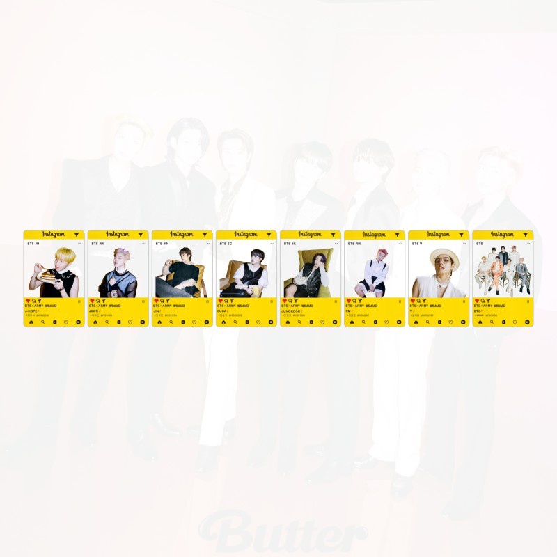 Kpop Bts Butter Transparent Small Card Matte Card Photo for Gift