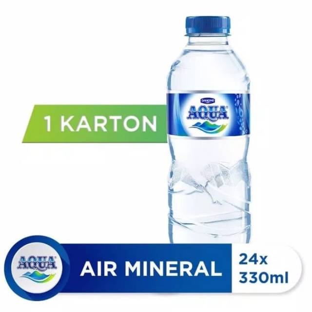 

Aqua mini botol 330ml 1 dus isi 24 botol