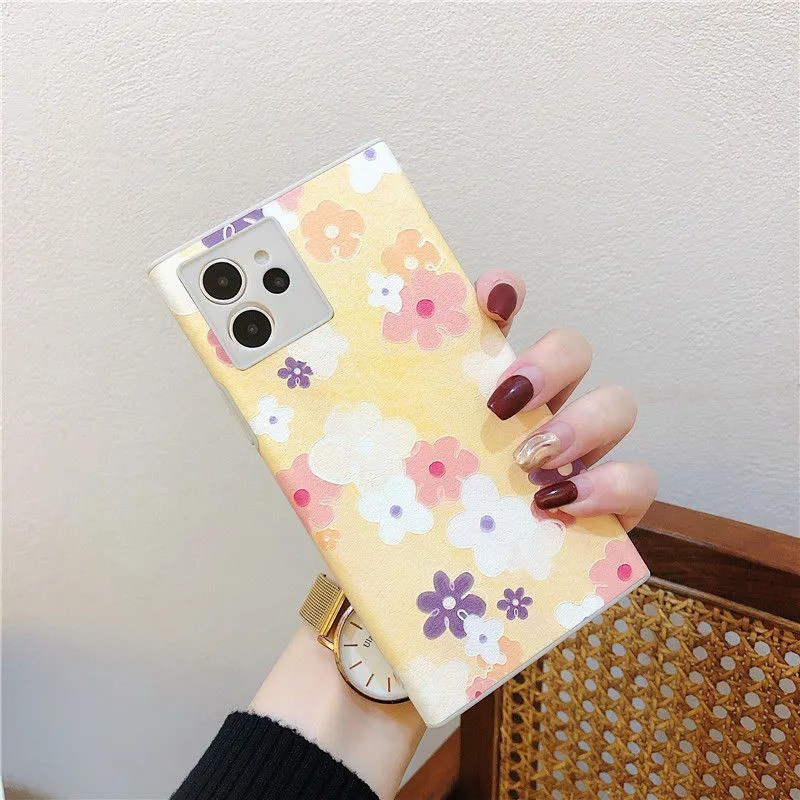 Mobile Phone Case Soft Silicone Anti-drop Floral Texture Is Suitable For Iphone Xr X 11 12 Promax 7plus 8plus Se X Xs Xr Xsmax 11 11pro 12 Edge