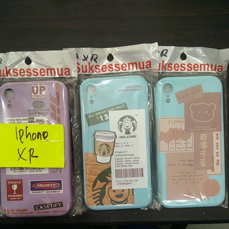 Soft case motif Bunga IPHONE XR
