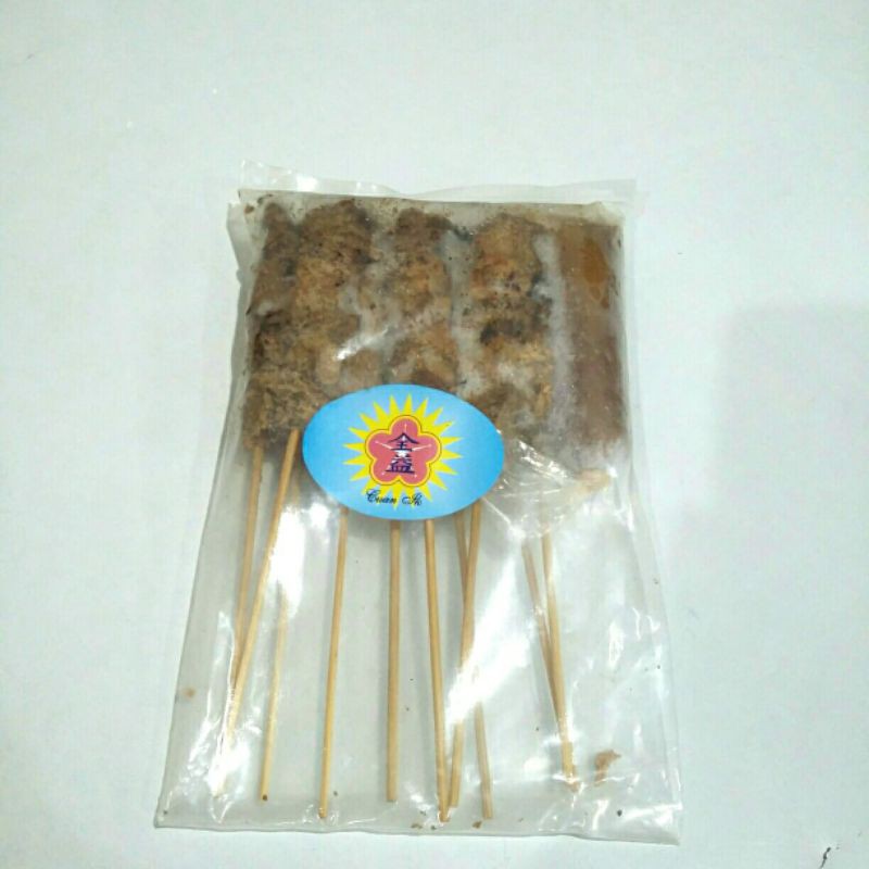 

SATE KAKI JAMUR VEGETARIAN, ISI 10, (FROZEN FOOD), CUAN IK