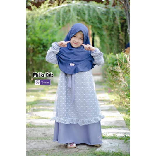 Malika dress anak lady zara original sada hijab / dress malika banat lady zara mix tile ori sada hij