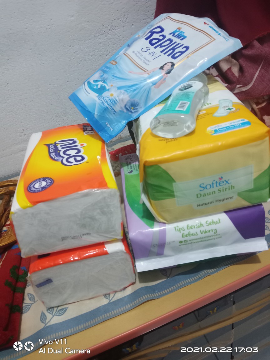 Rapika 3 In1 Pelembut Pakaian 400ml Wangi Refill (no.202)